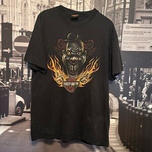 HARLEY DAVIDSON ARCHIVE SCARY CLOWN T-SHIRT SIZE L
